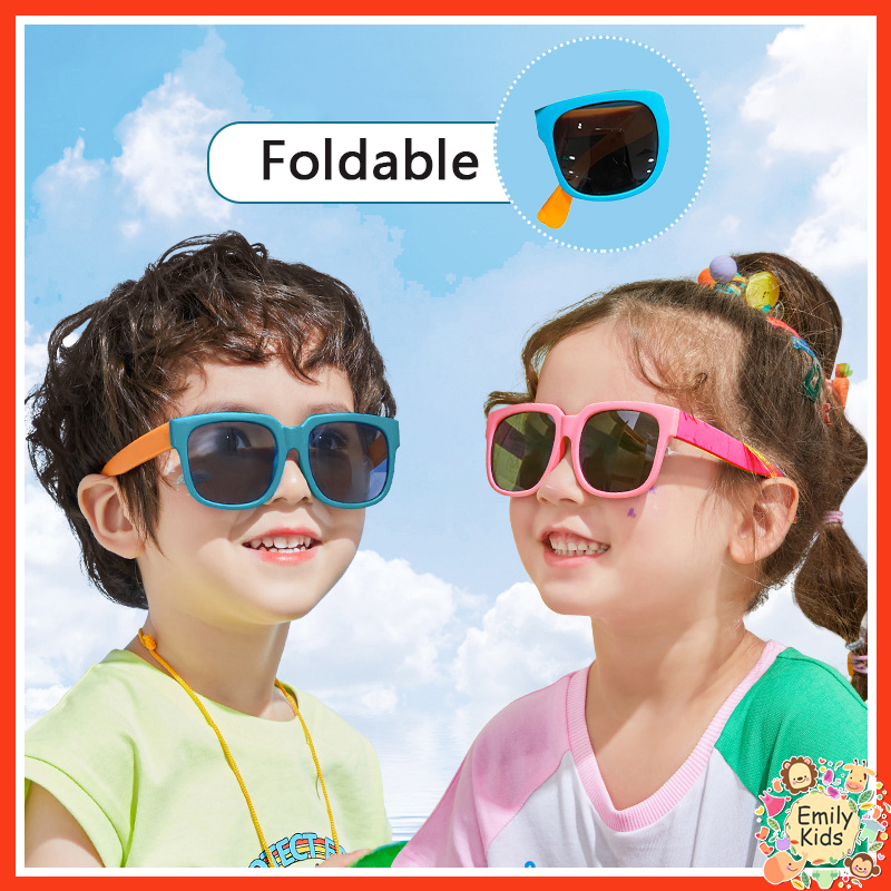 Details of Ready Stock Kids Anti UV Sunglasses Foldable Cute Summer Shades Sunglasses for Girls Boys Babys